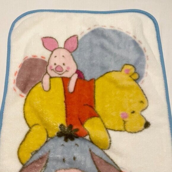 Disney Baby Winnie the Pooh Eeyore Piglet Baby Fleece Blanket 42 x 29 Inch - Picture 15 of 16